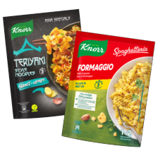 Knorr groentepasta, Spaghetteria, Asia specials of Risotteria